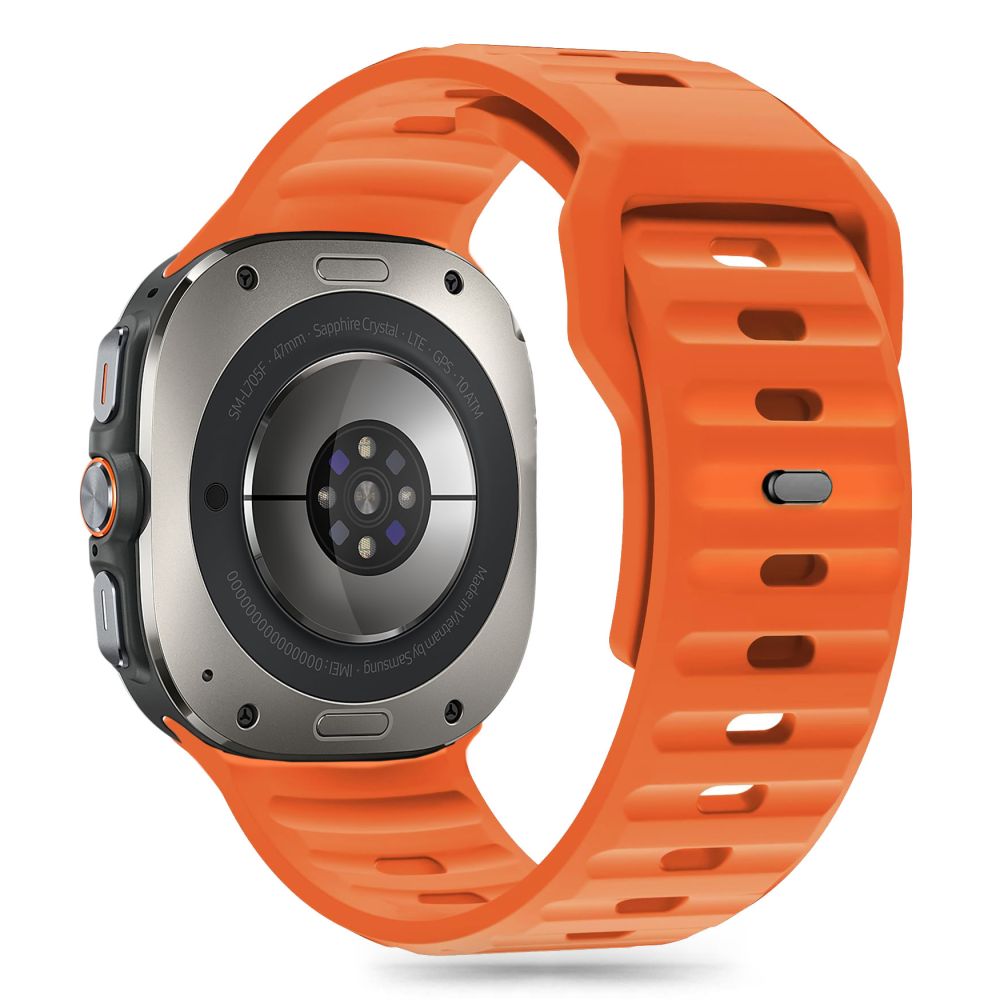 Tech-Protect silikona siksniņa Samsung Galaxy Watch Ultra (47 mm) - oranža | Silicone Line Strap for (47mm) Orange