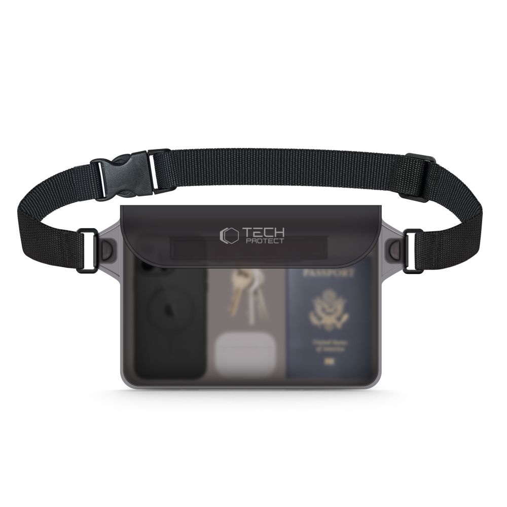 Tech-Protect UWP10 ūdensnecaurlaidīga soma - melna | Waterproof Bag Black