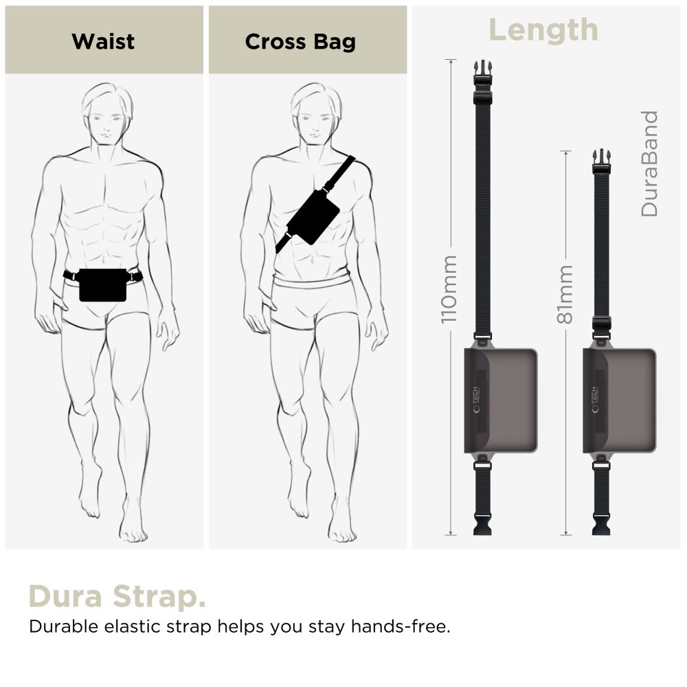 Tech-Protect UWP10 Waterproof Bag, Black
