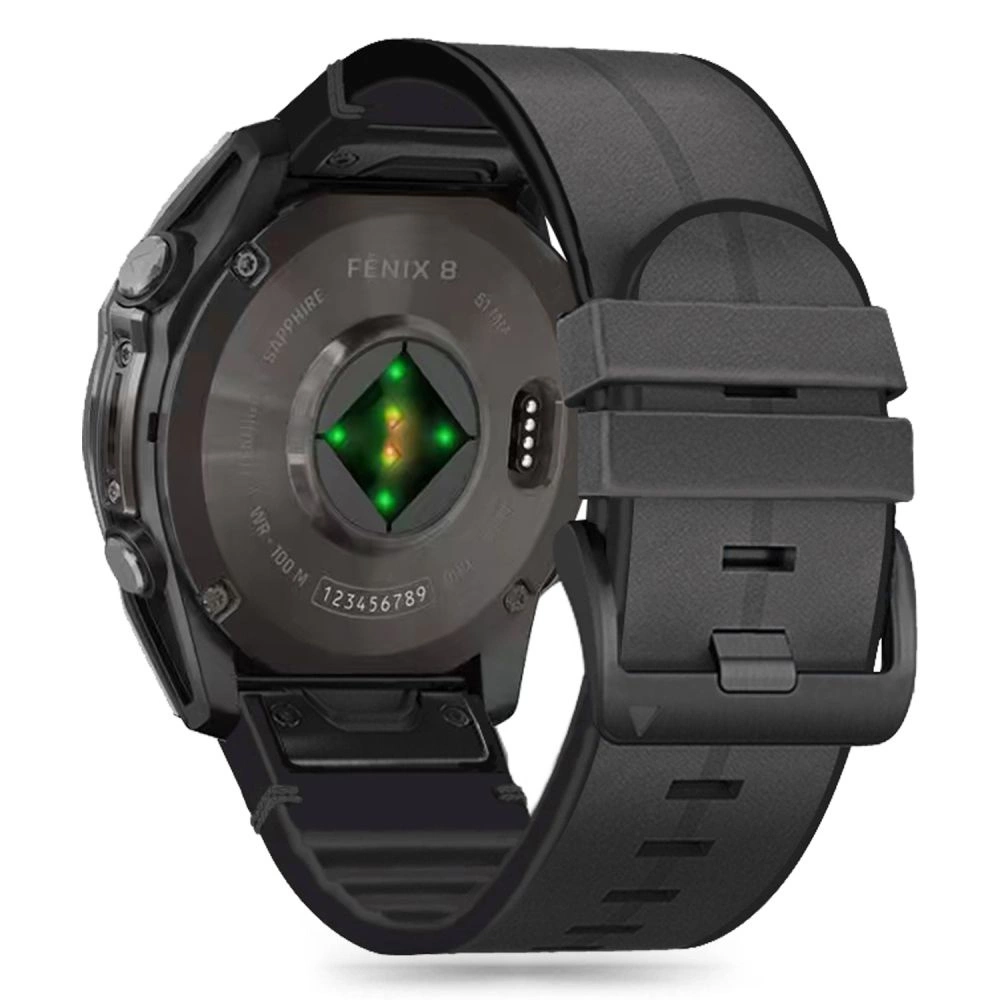 Ремешок Tech-Protect Silicone PU для Garmin Fenix 5 / 6 Pro 7 8 (47 мм) E - черный