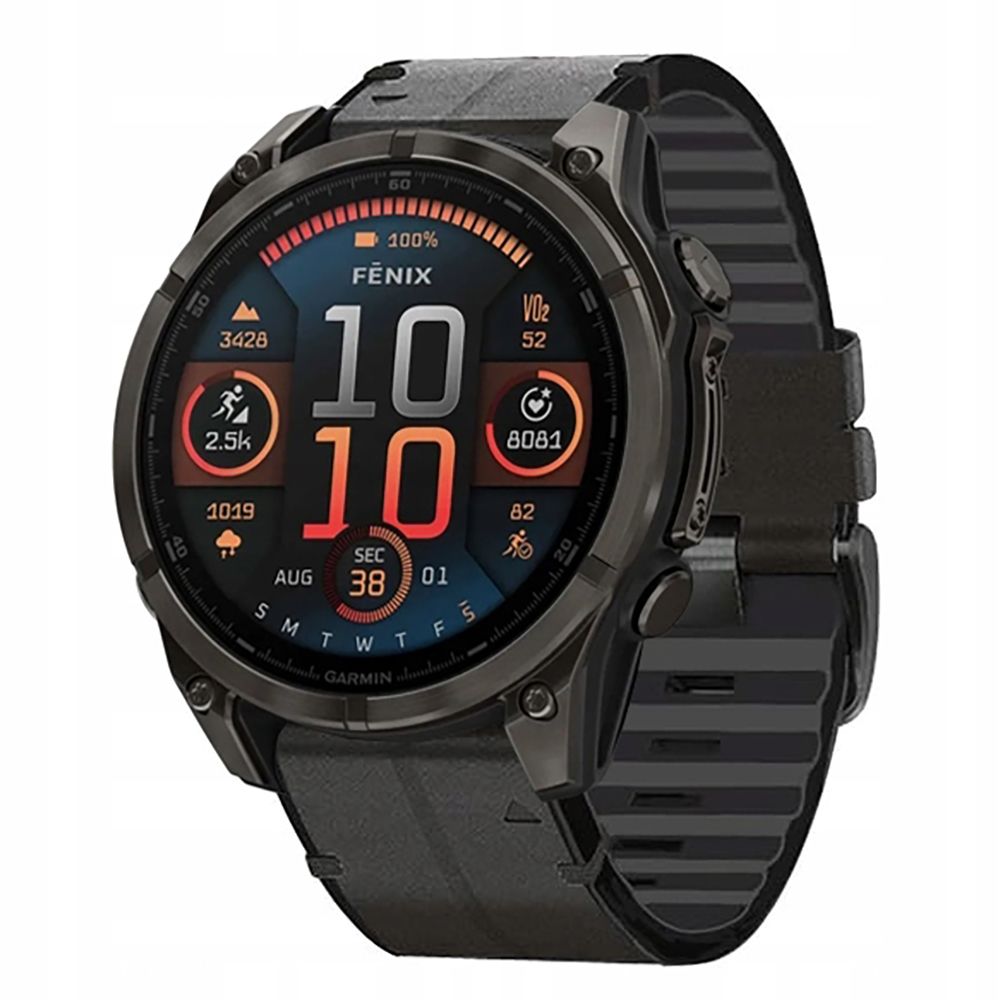Ремешок Tech-Protect Silicone PU для Garmin Fenix 5 / 6 Pro 7 8 (47 мм) E - черный