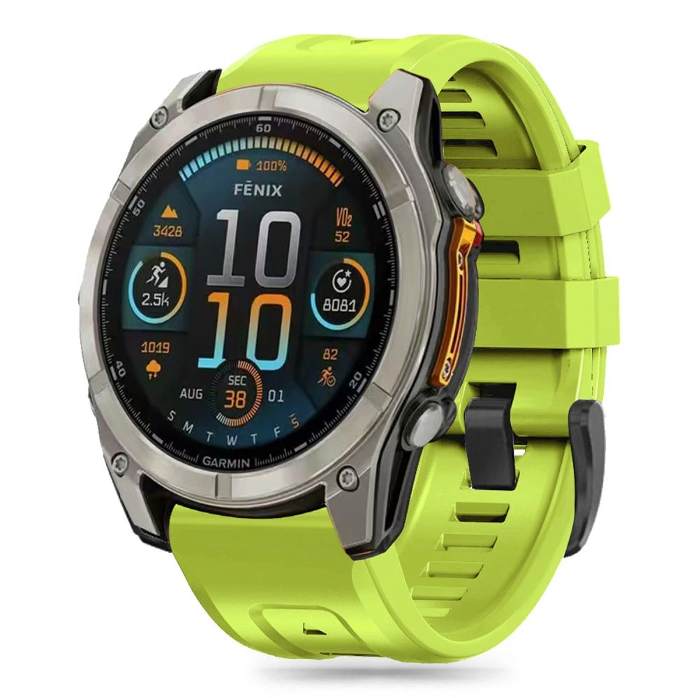 Tech-Protect Силиконовый ремешок для Garmin Fenix 5X / Plus 6X Pro 7X 8 (51 мм) - зеленый