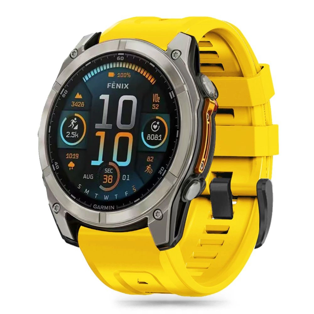 Силиконовый ремешок Tech-Protect для Garmin Fenix 5X / Plus 6X Pro 7X 8 (51 мм) - желтый