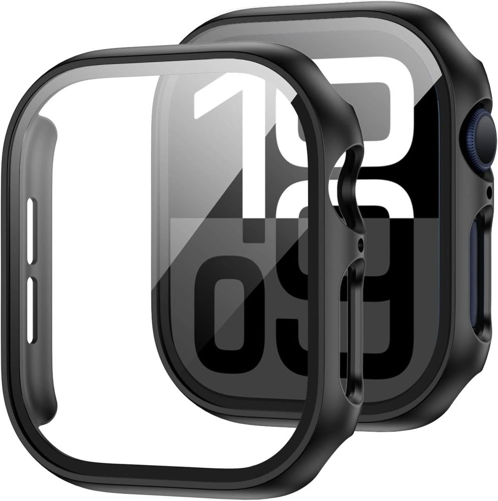 Tech-Protect Defense360 Case with Glass for Apple Watch 10 (42mm), Black