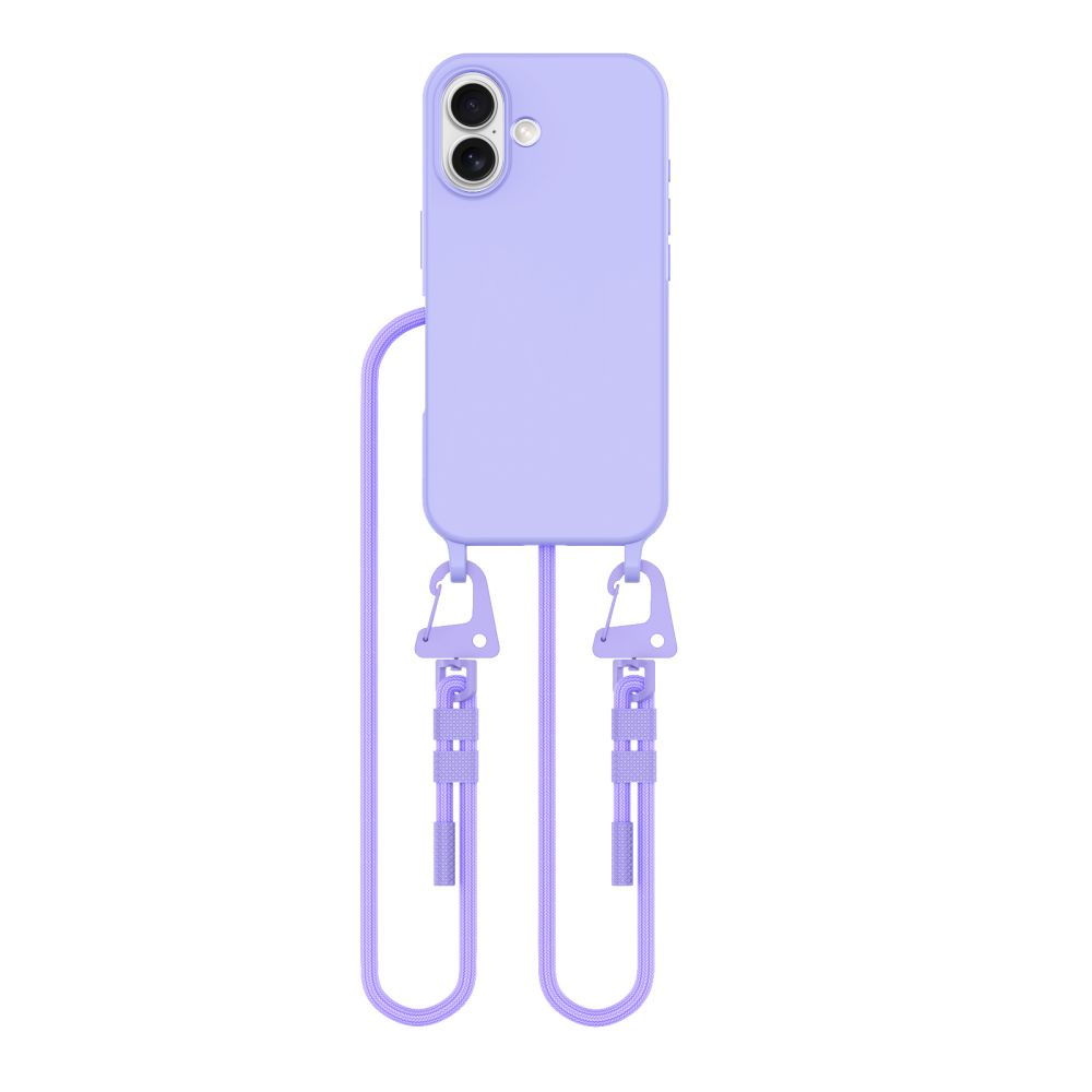 Tech-Protect iPhone 16 vāciņš MagNecklace MagSafe ar aukliņu, violets