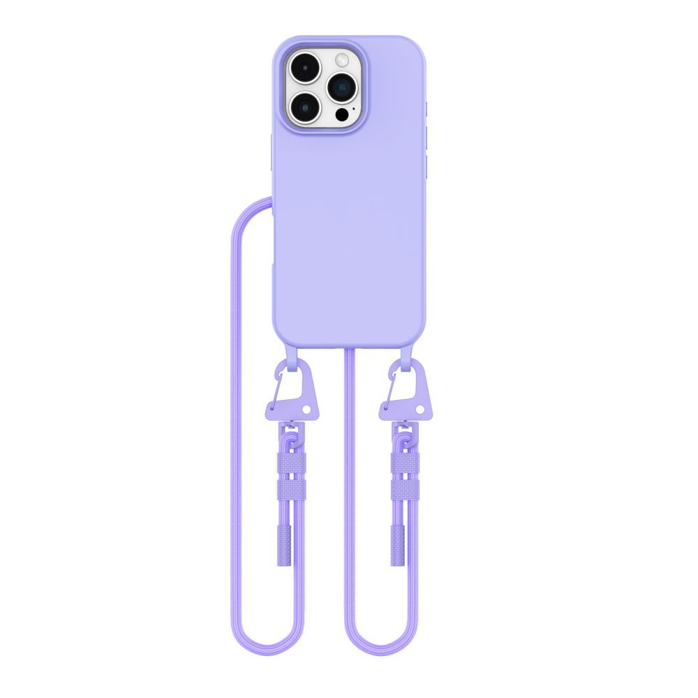 Tech-Protect iPhone 16 Pro Max vāciņš MagNecklace MagSafe ar aukliņu, violets