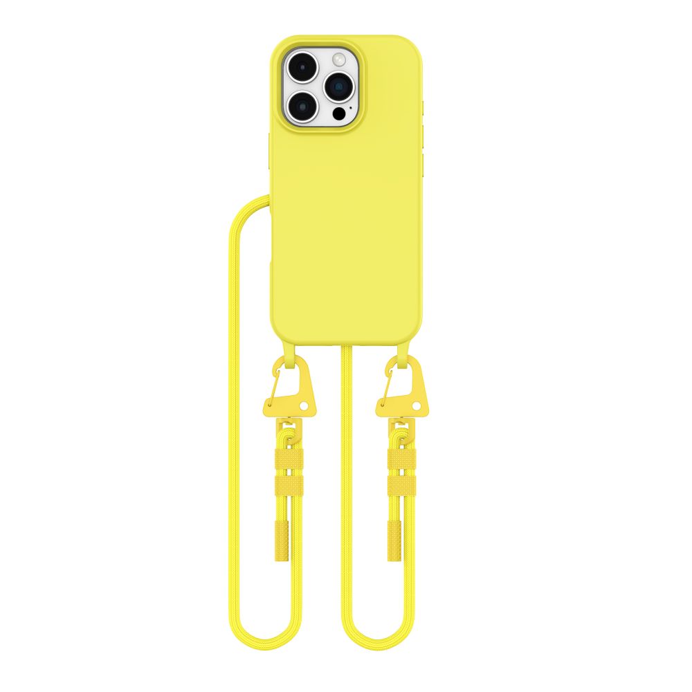 Tech-Protect iPhone 16 Pro Max vāciņš MagNecklace MagSafe ar aukliņu, dzeltens