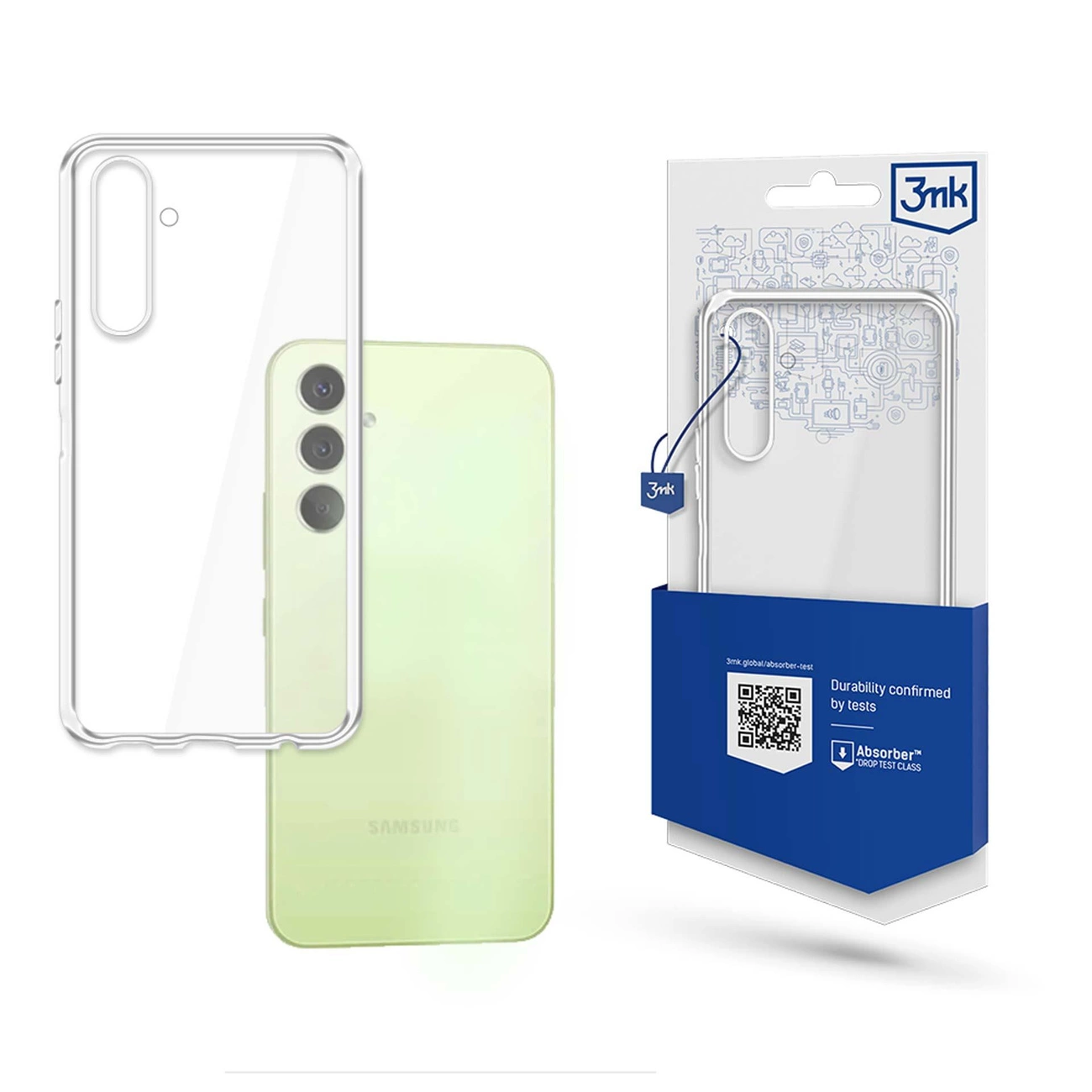 Samsung Galaxy A14 5G 3MK Clear Case Cover, Transparent | Caurspīdīgs Silikona Vāciņš Maciņš Apvalks Bampers