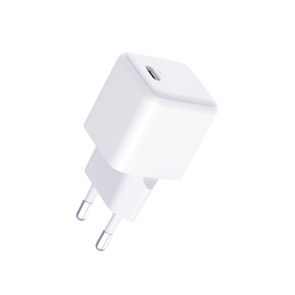 3mk Hyper Charger PD GaN 25W tīkla lādētājs ar USB-C kabeli, balts