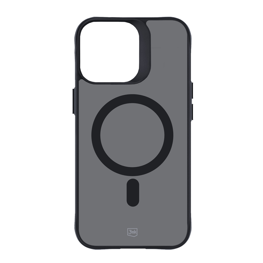 3mk iPhone 15 Pro Max Case Smoke MagCase, Semi-Transparent