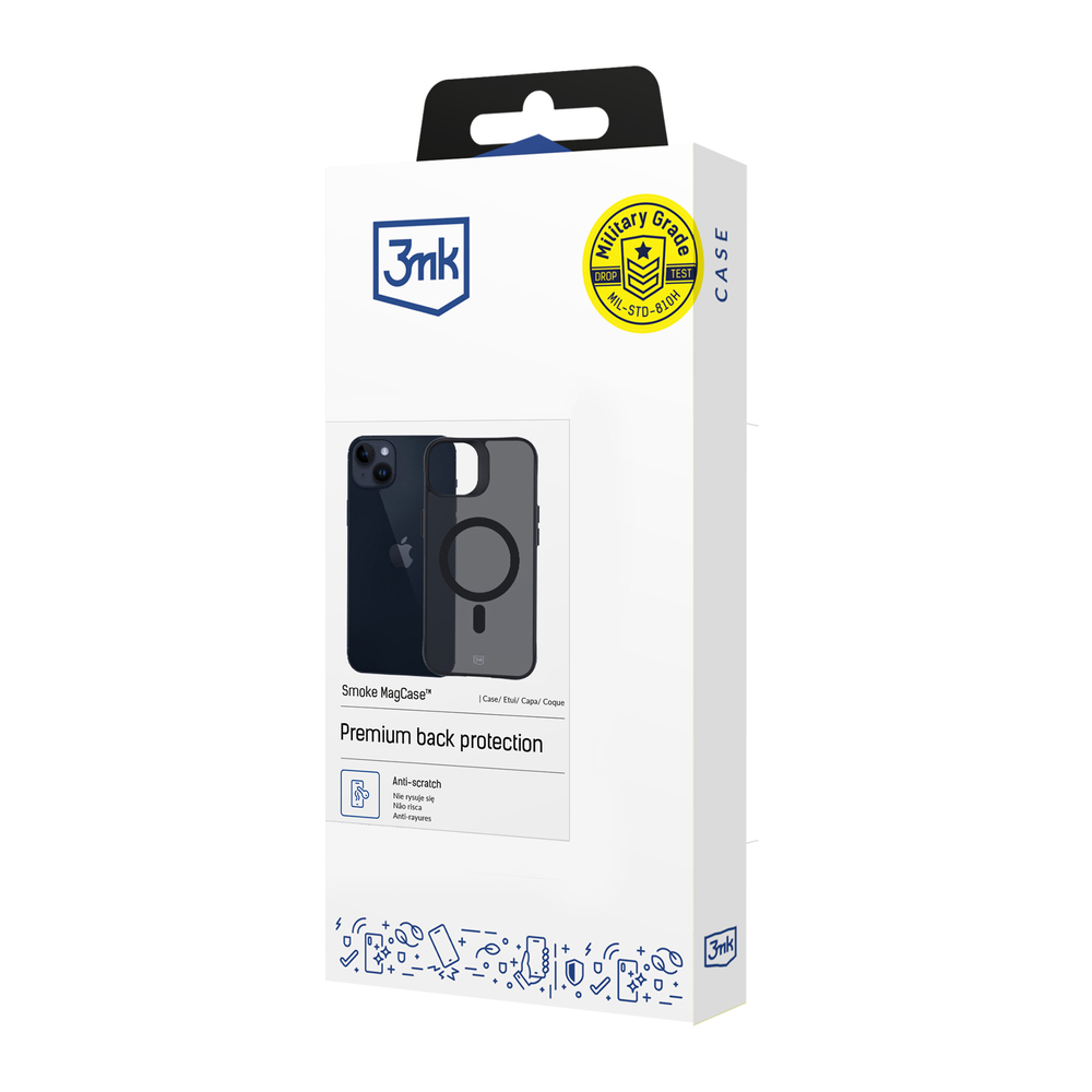 Чехол 3mk для iPhone 14 Plus Smoke MagCase, полупрозрачный