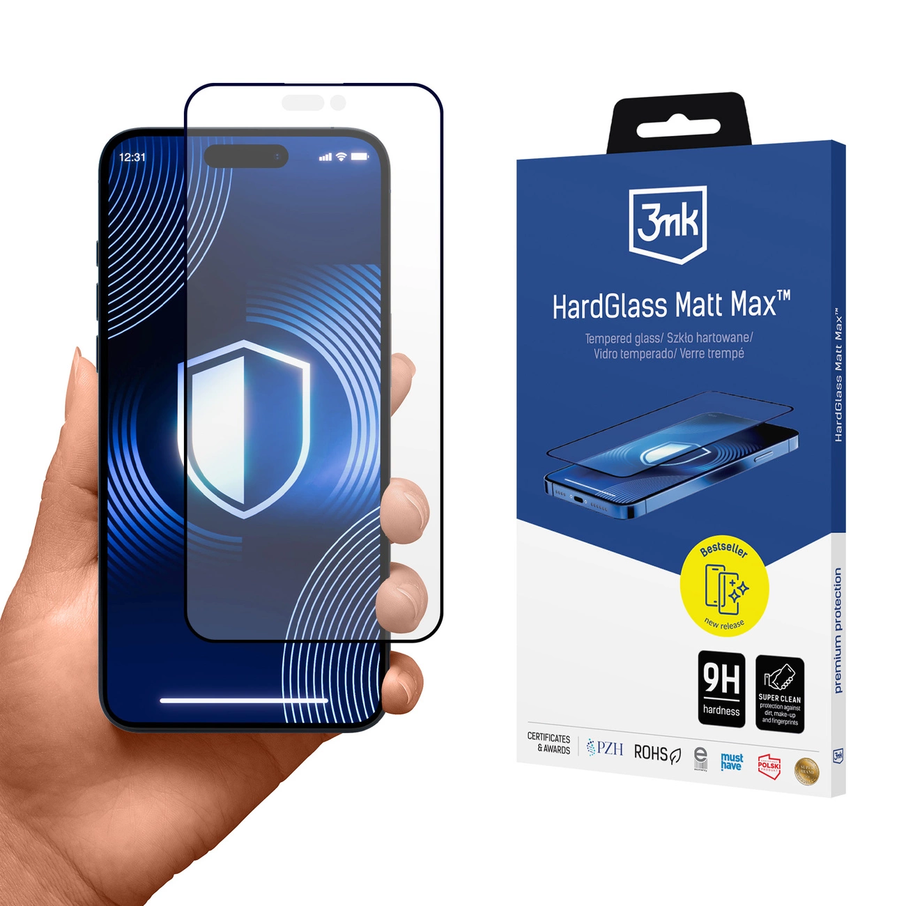 3mk iPhone 15 Pro aizsargstikls HardGlass Matt Max