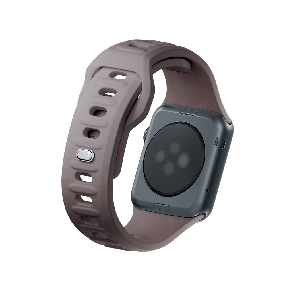 3mk Silicone Watch Strap for Apple Watch 42 / 44 / 45 / 49 mm, Brown