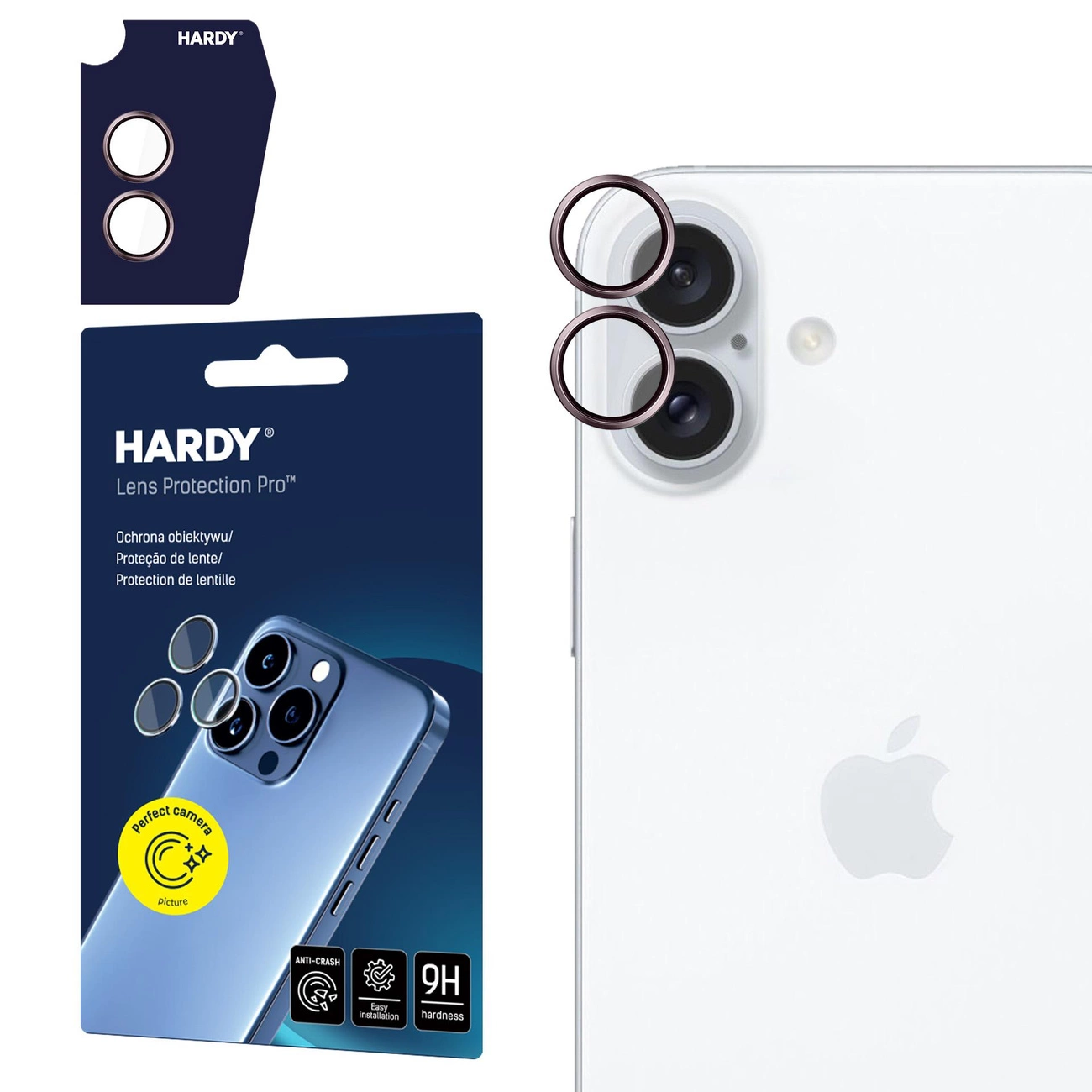 Apple iPhone 16/16 Plus - HARDY Lens Protection Pro rozā krāsā | Pink