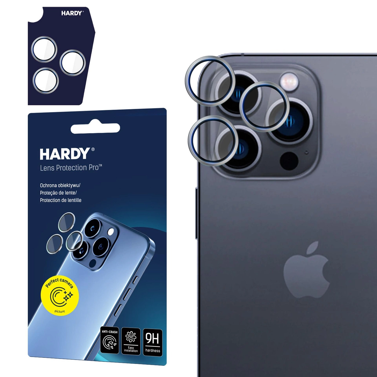 Apple iPhone 16 Pro /16 Max - HARDY Lens Protection Titanium Silver |