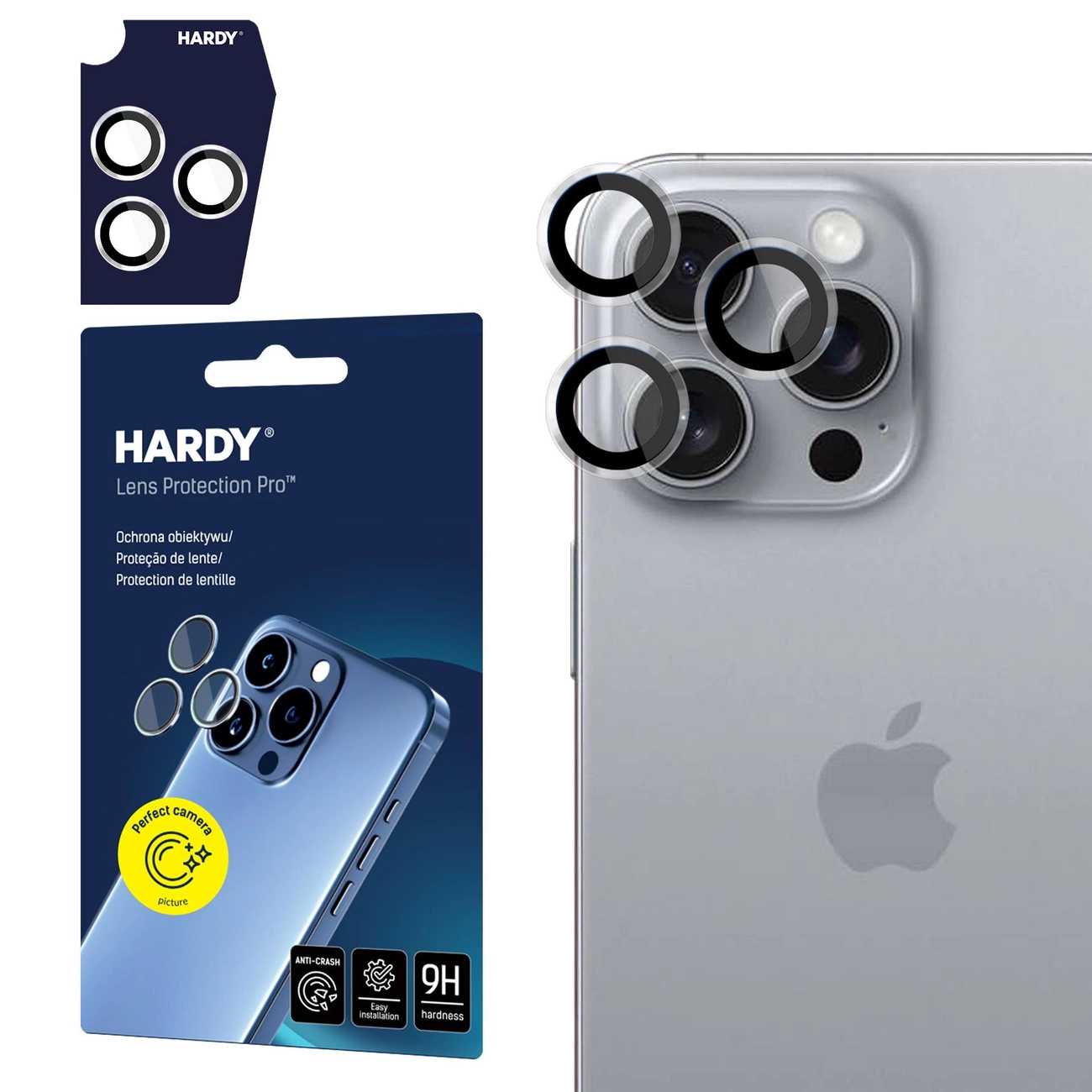 Apple iPhone 16 Pro /16 Max - HARDY Lens Protection caurspīdīgs | Transparent