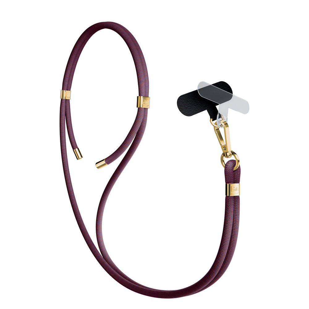 3mk EasyClip Elite Smartphone Lanyard, Burgundy