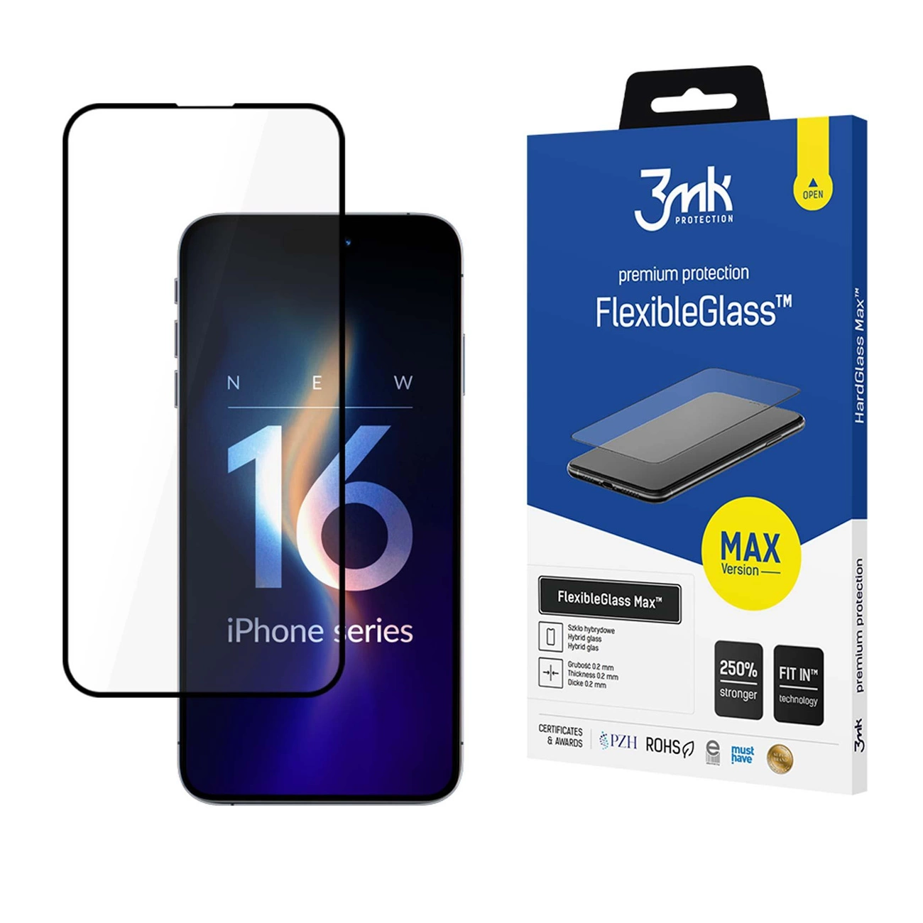 Apple iPhone 16 Pro Max - 3mk FlexibleGlass Black