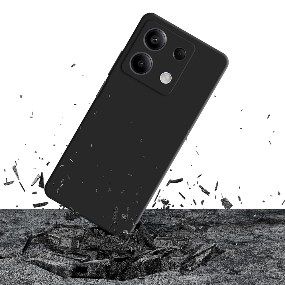 3mk Silicone Case for Xiaomi Redmi Note 13 5G, Black