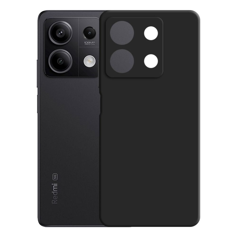 3mk Silicone Case for Xiaomi Redmi Note 13 5G, Black