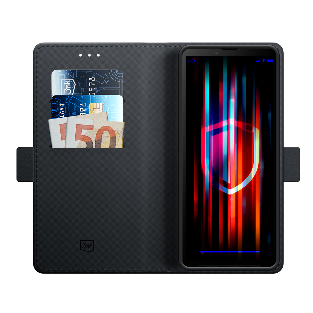 Sony Xperia 10 V 3MK Wallet Case Cover, Black
