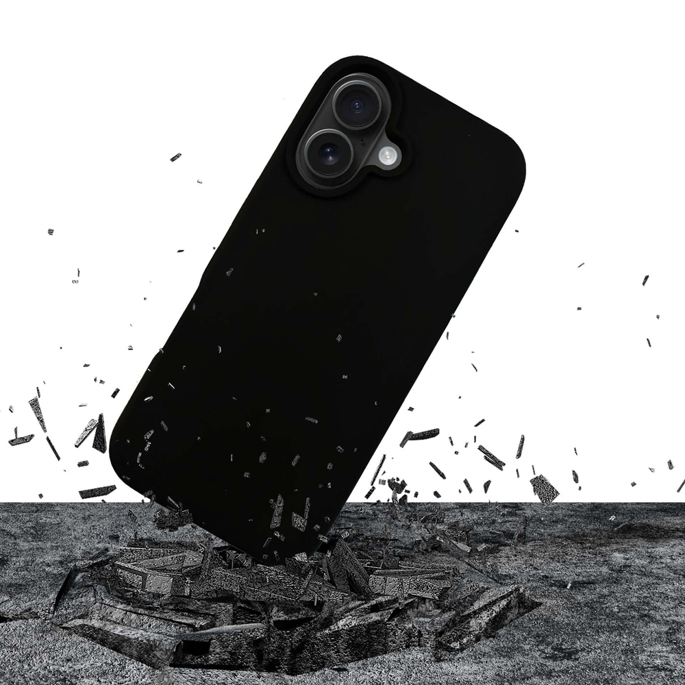 Чехол 3mk Silicone Case для iPhone 16 Plus, черный