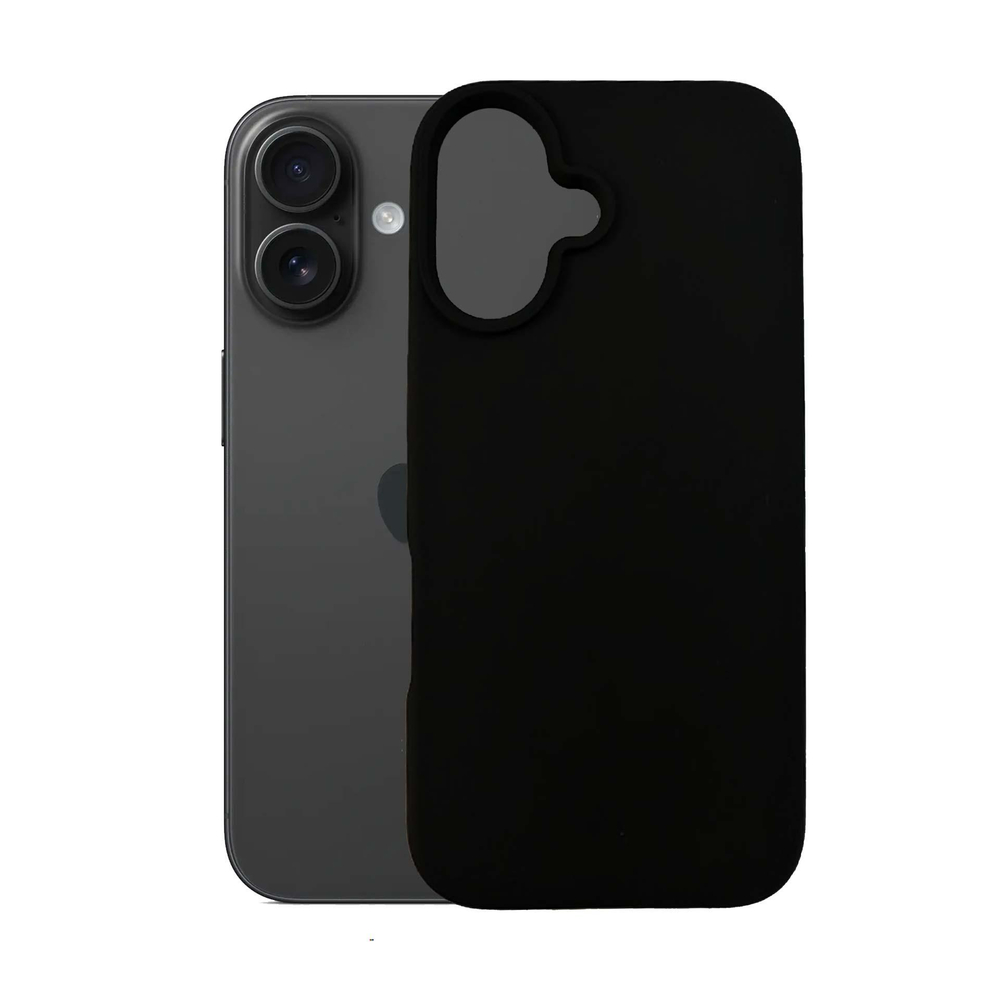 Чехол 3mk Silicone Case для iPhone 16 Plus, черный