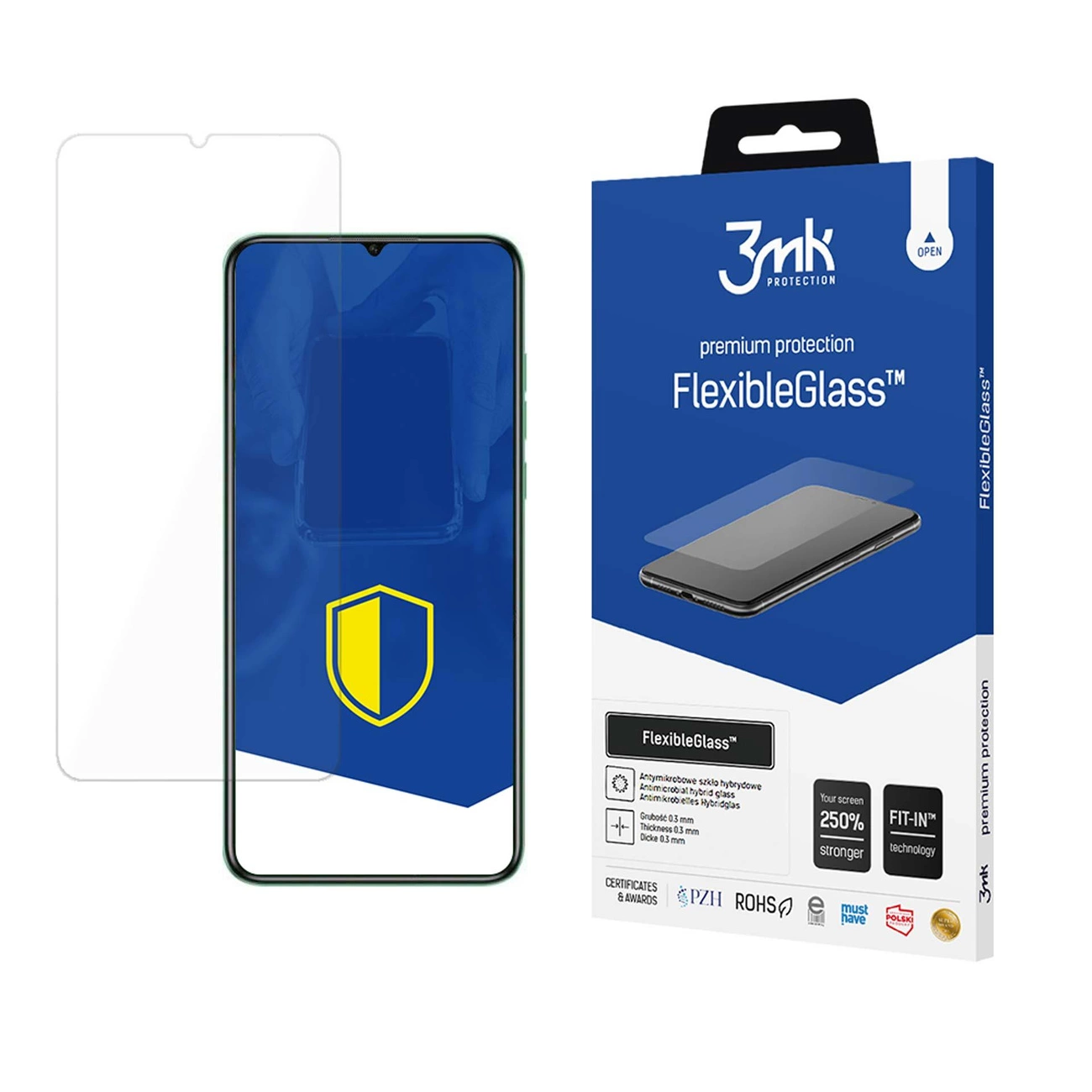 3mk FlexibleGlass hibrīda aizsargstikls Oukitel C53