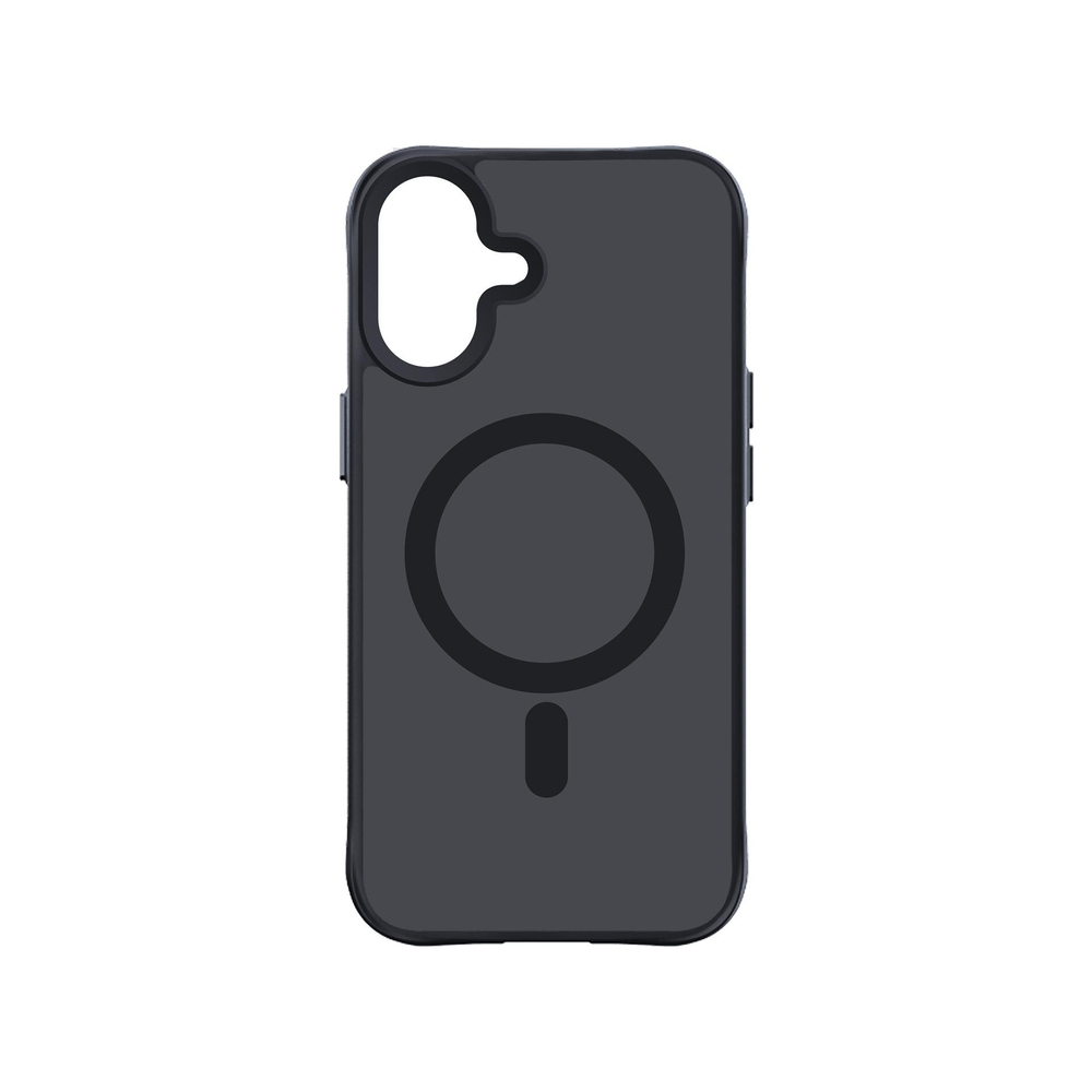 3mk iPhone 16 vāciņš Smoke MagCase ar MagSafe, puscaurspīdīgs