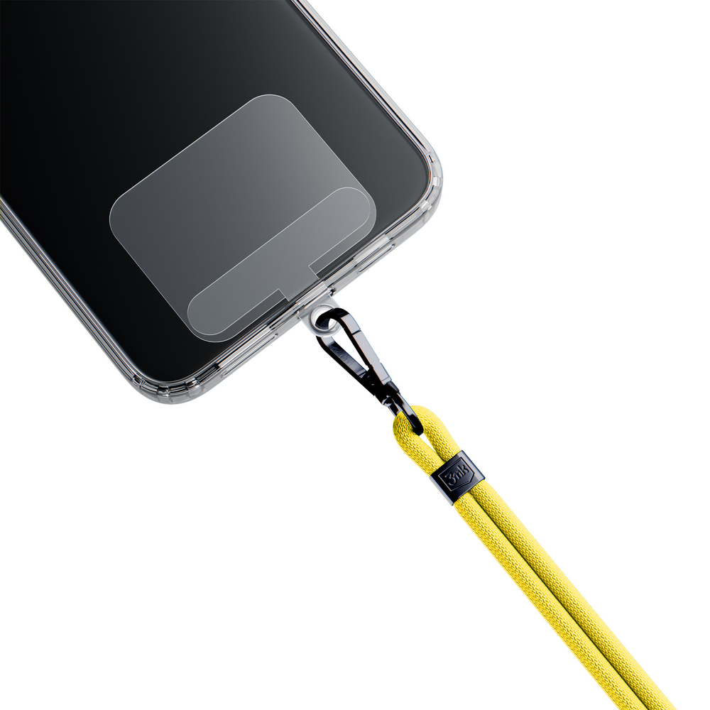 3mk EasyClip viedtālruņa aukla, dzeltena