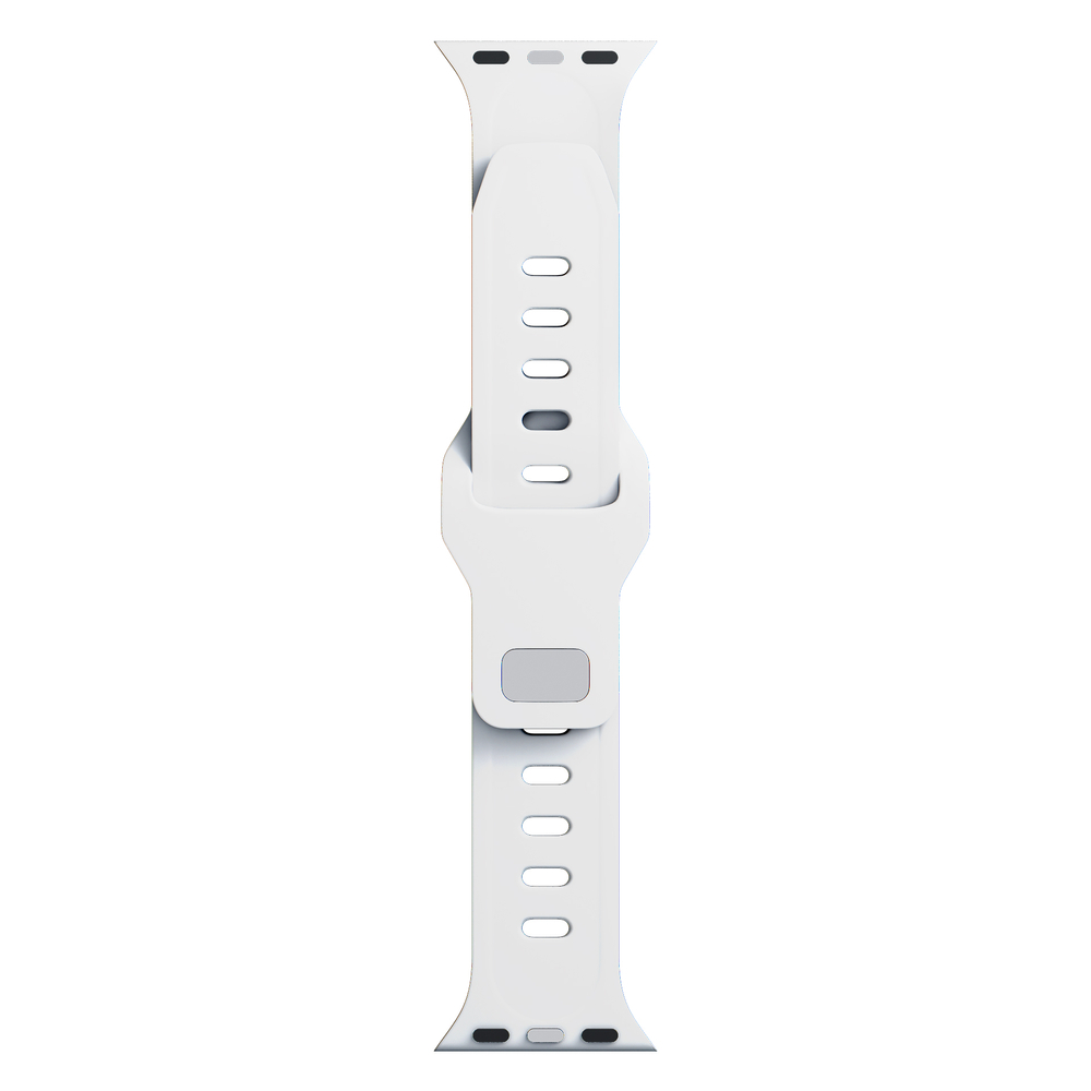 3mk Apple Watch 38 / 40 / 41 mm silikona siksniņa, balta
