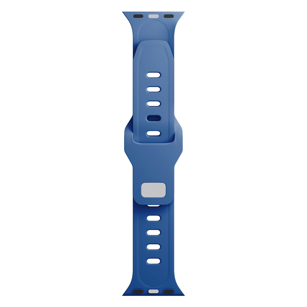 3mk Silicone Watch Strap for Apple Watch 42 / 44 / 45 / 49 mm, Blue