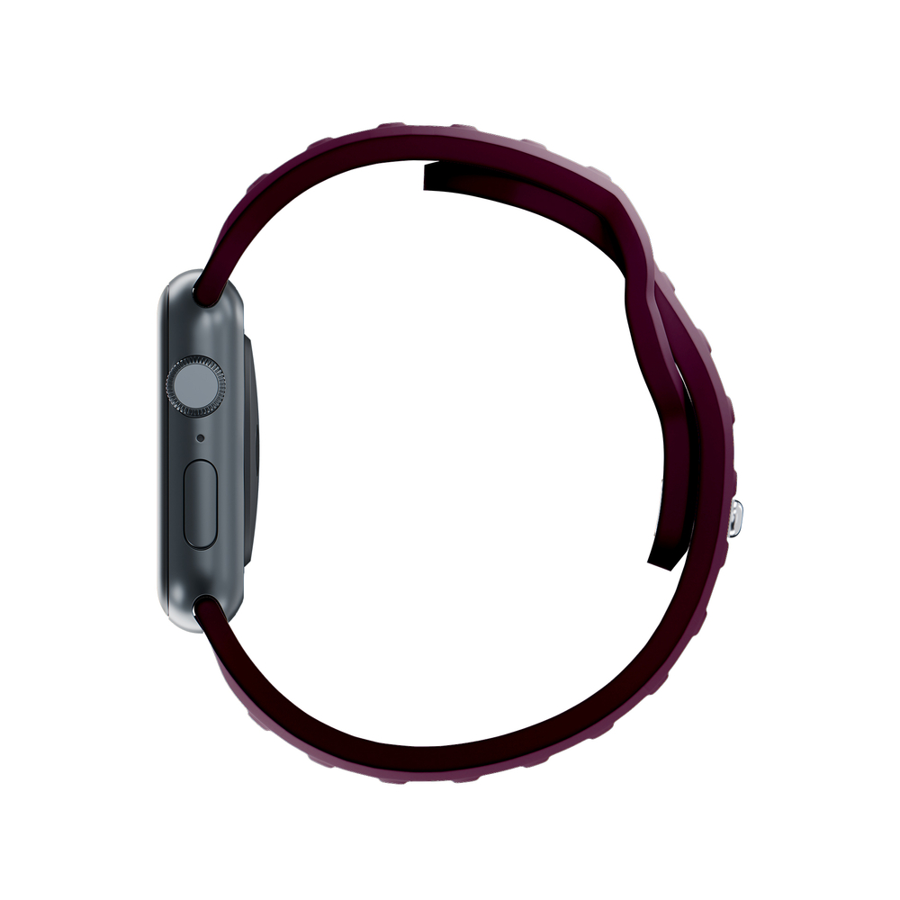 3mk Silicone Watch Strap for Apple Watch 42 / 44 / 45 / 49 mm, Burgundy