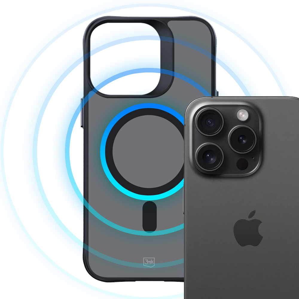 3mk iPhone 13 Pro vāciņš Smoke MagCase, puscaurspīdīgs