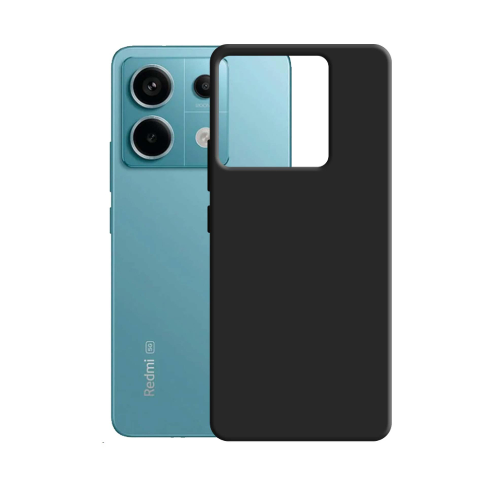 Силиконовый чехол 3mk Silicone Case для Xiaomi Redmi Note 13 Pro 5G, черный