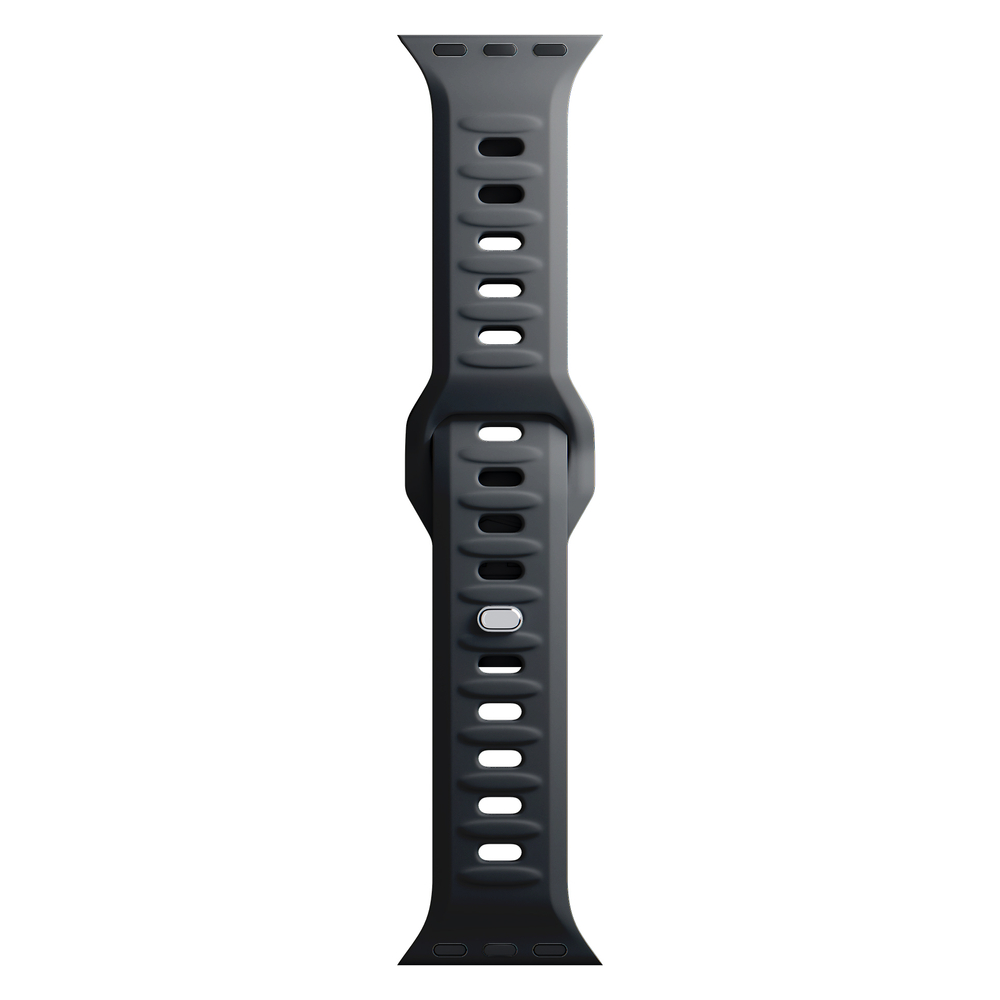 Силиконовый ремешок 3mk для Apple Watch 42 / 44 / 45 / 49 мм, черный