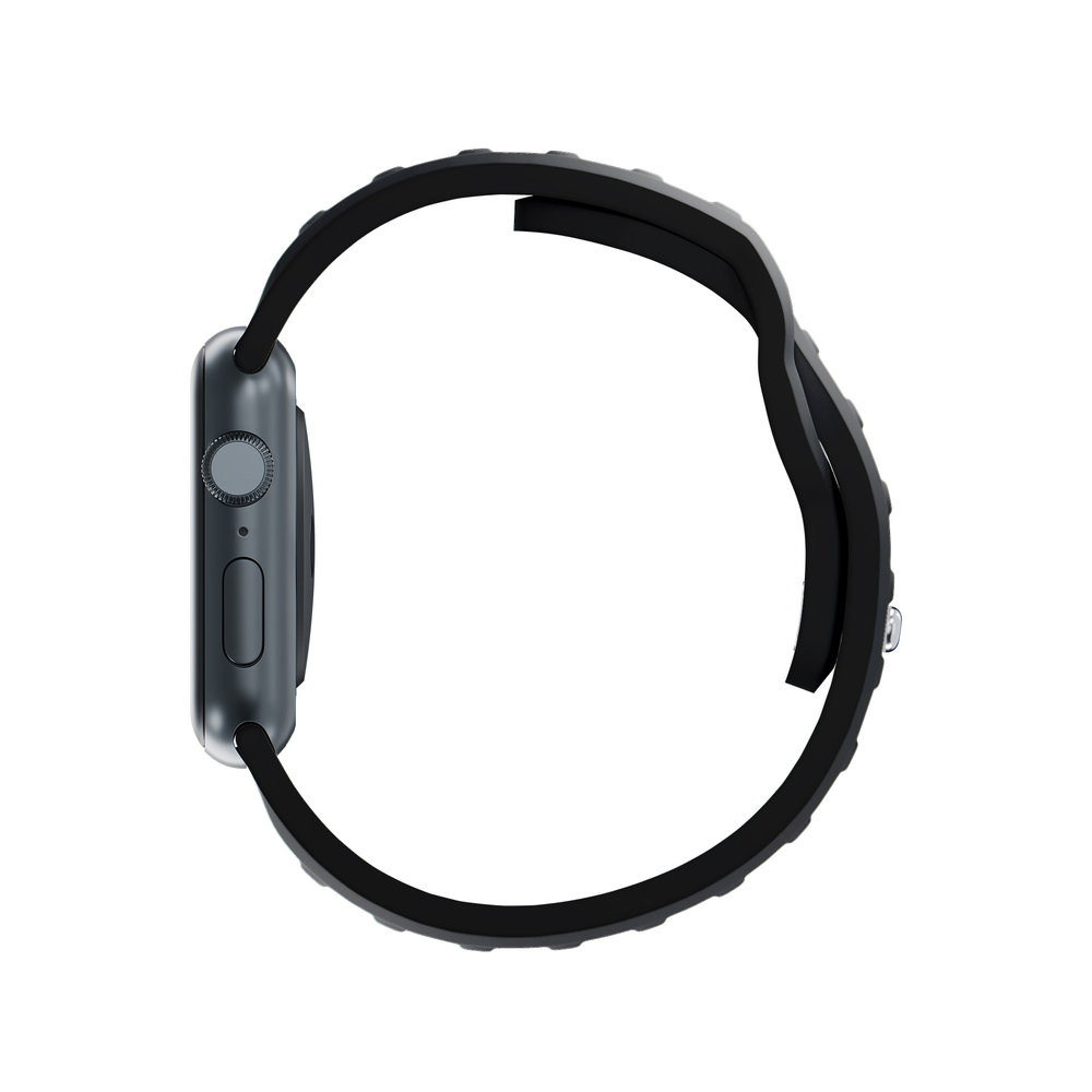 Силиконовый ремешок 3mk для Apple Watch 42 / 44 / 45 / 49 мм, черный