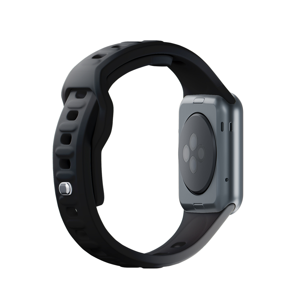 Силиконовый ремешок 3mk для Apple Watch 42 / 44 / 45 / 49 мм, черный