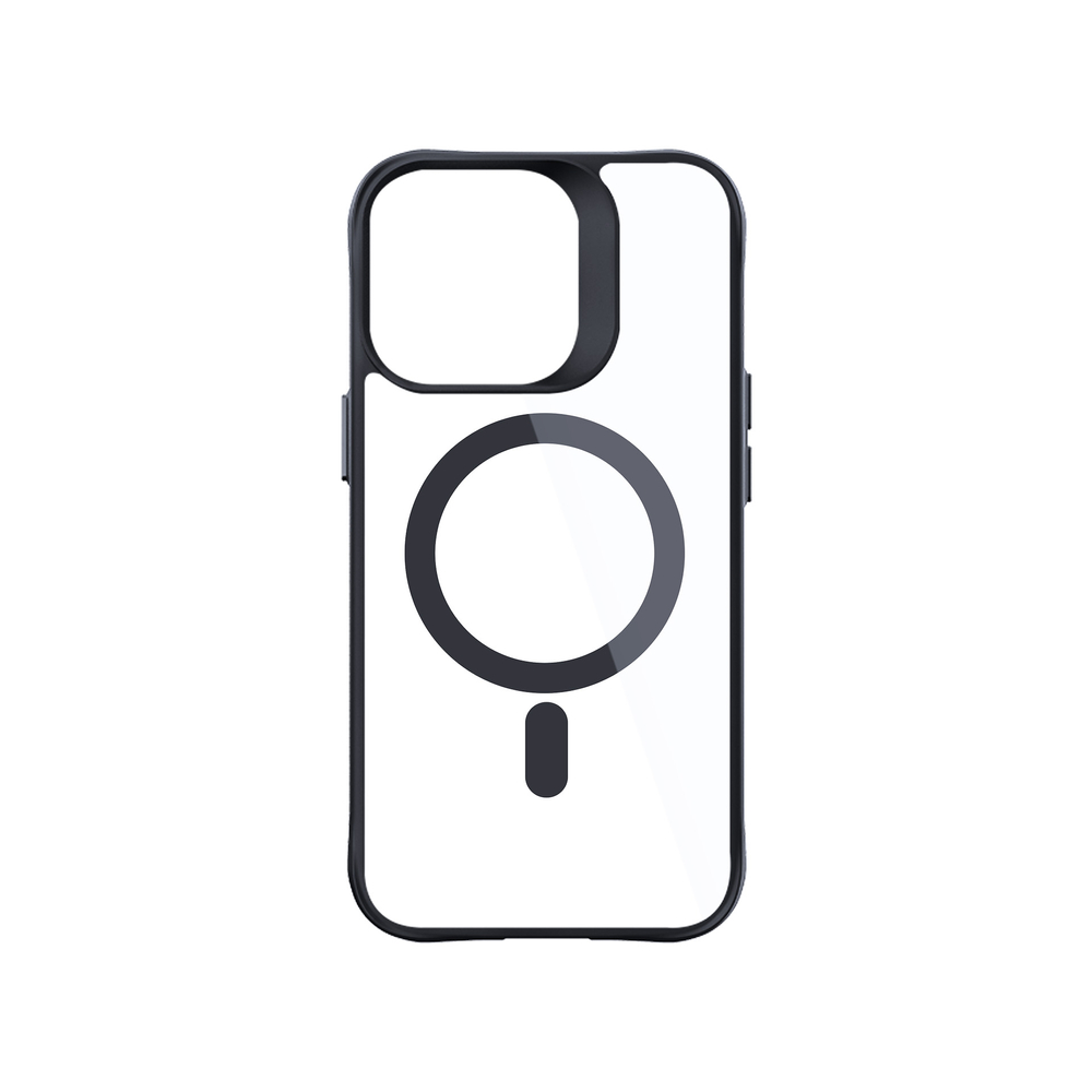 3mk Satin Armor MagCase iPhone 15 Pro Max vāciņš, caurspīdīgs ar melnu rāmi