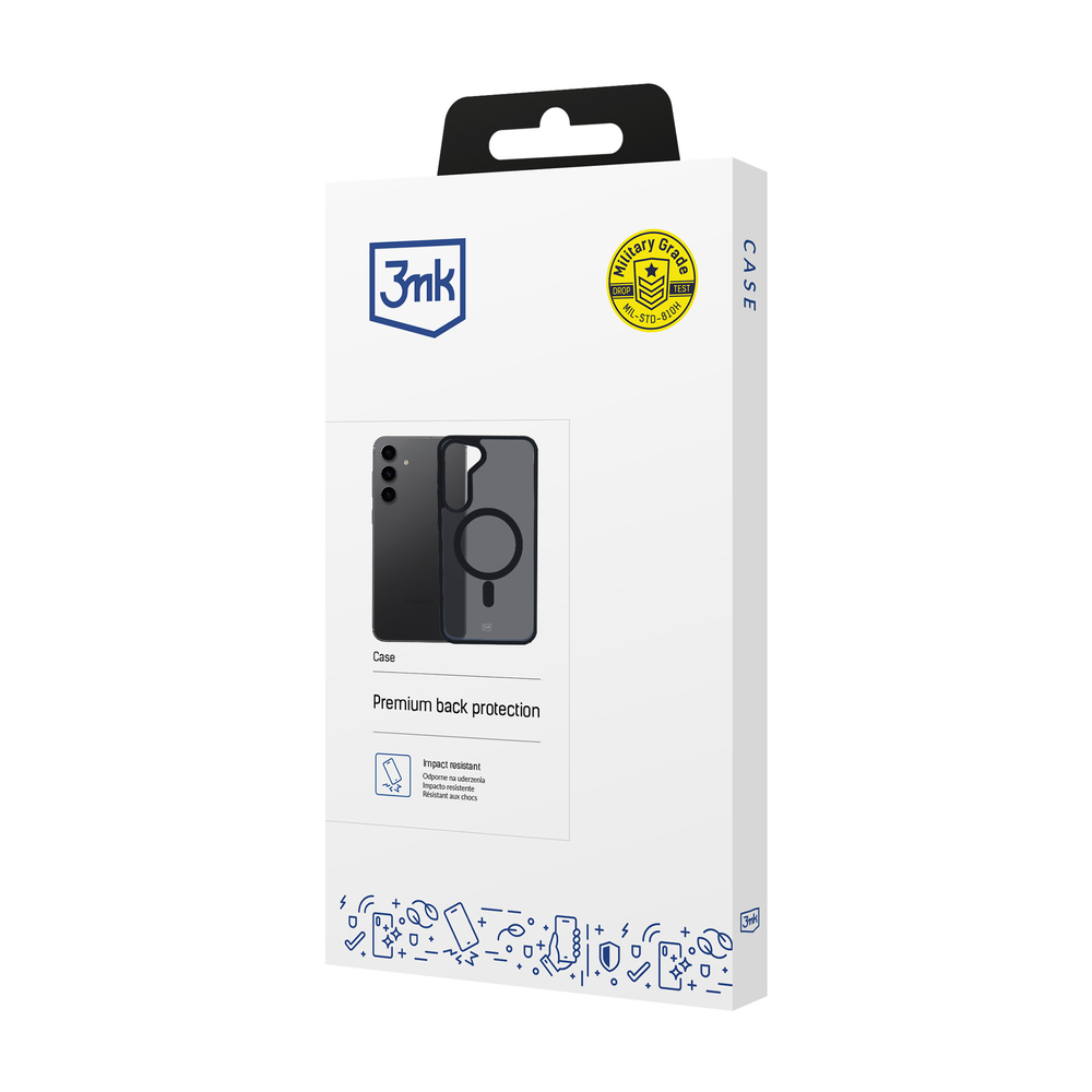 Samsung Galaxy S24+ Plus (SM-S926) 3MK Smoke MagCase Clear Case Cover | Чехол Кейс Бампер Обложка...