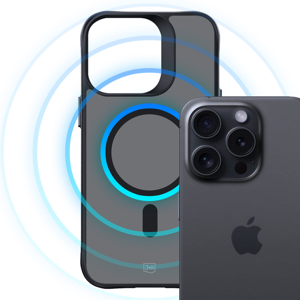 3mk iPhone 14 Pro Max vāciņš Smoke MagCase, puscaurspīdīgs