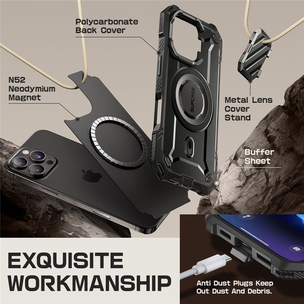 Supcase UB XT MAG MAGSAFE IPHONE 16 PRO MAX BLACK