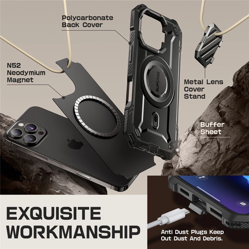 Supcase UB XT MAG MAGSAFE IPHONE 16 PRO BLACK