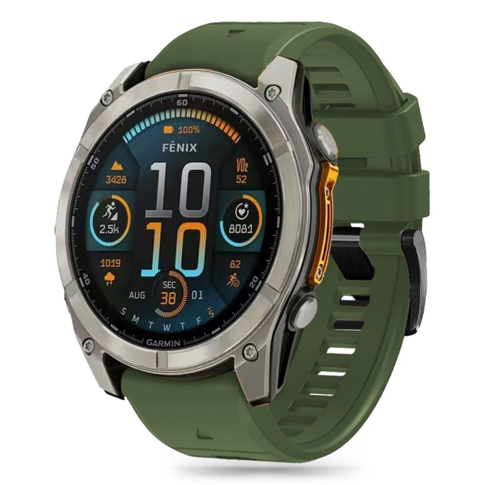 СИЛИКОНОВАЯ ЛИНИЯ TECH-PROTECT GARMIN FENIX 5 / 6 PRO 7 8 (47 ММ) E MILITARY GREEN