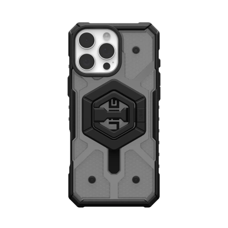 UAG Pathfinder caurspīdīgs Magsafe apvalks ar magnētisko gredzenu statīvu iPhone 16 Pro Max - melns | Clear Bundle...