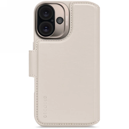 Decoded ādas noņemams maksts MagSafe futrālis ar maku iPhone 16 - rozā krāsā | Leather Detachable Wallet Case...