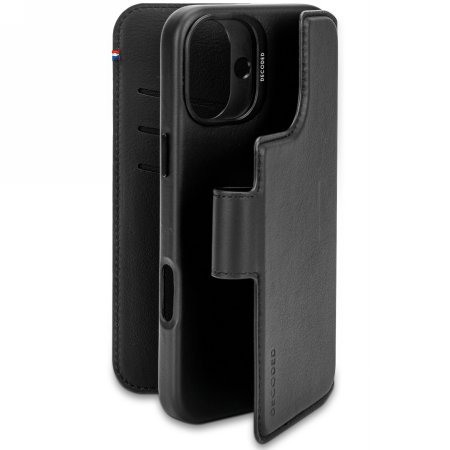 Decoded Leather Detachable Wallet MagSafe Case with Wallet for iPhone 16 Plus - Black