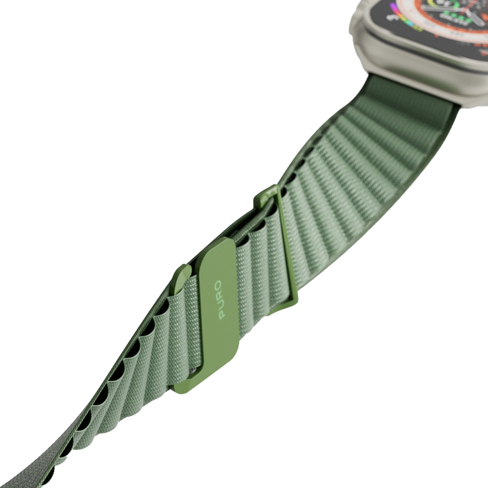 Ремешок Puro Extreme Nylon для Apple Watch 42 / 44 / 45 / 49 mm, темно-зеленый