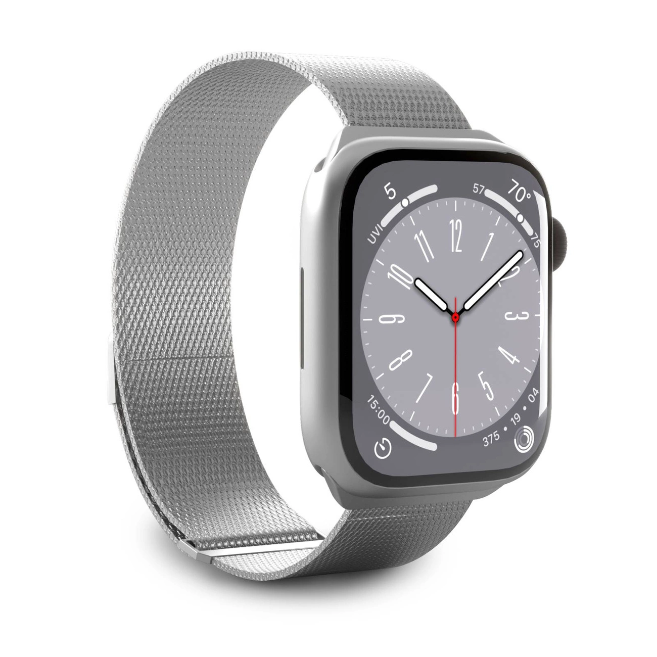 Puro `MILANESE` pulksteņa lenta Apple Watch 38-40-41mm, argento | band for