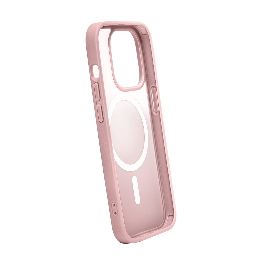 Puro Cover in TPU with integrated magnets and gradient effect ``GRADIENT\'\' for iPhone 15, pink color